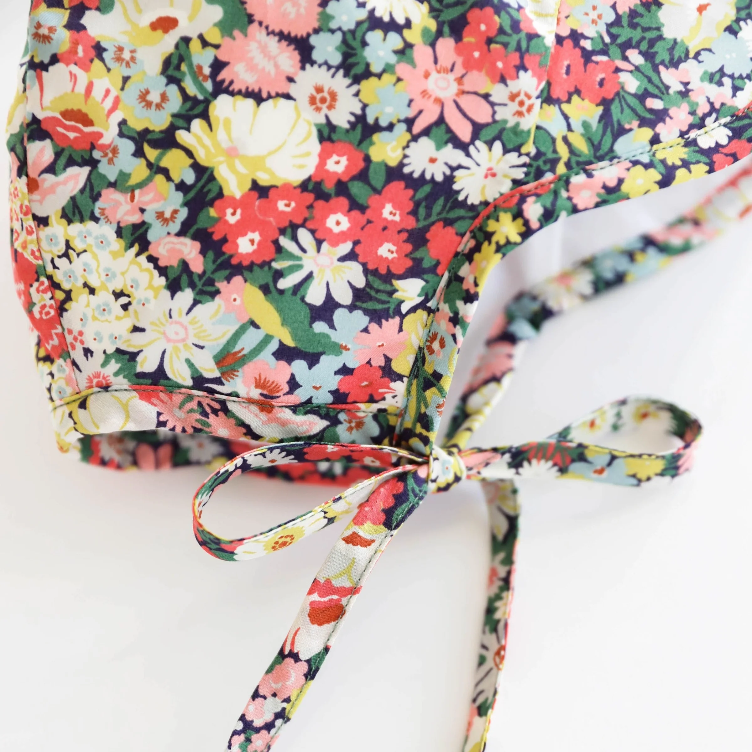 Brimmed Wild Poppy Bonnet Cotton-Lined Made with Liberty® Fabric - Image 3