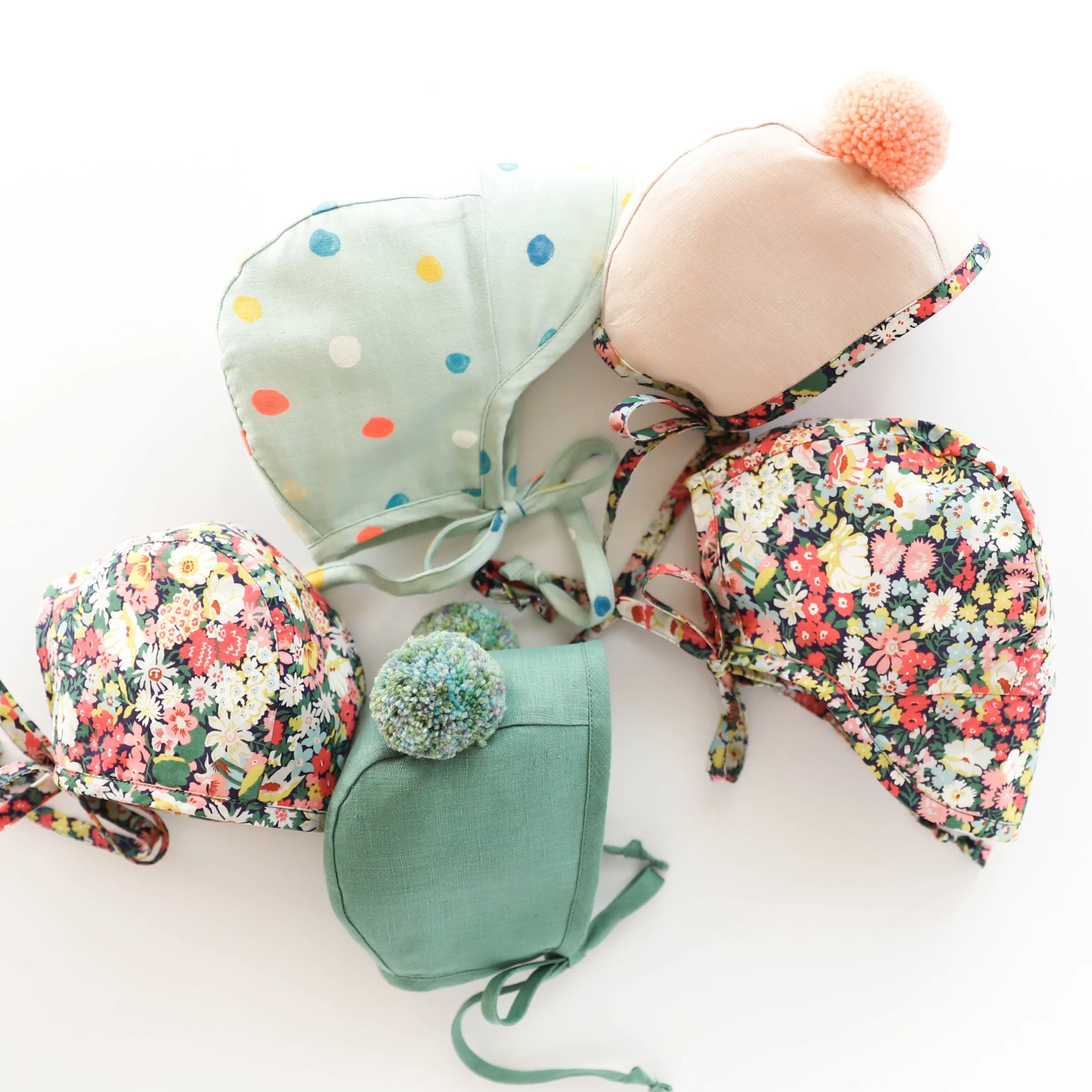 Brimmed Wild Poppy Bonnet Cotton-Lined Made with Liberty® Fabric - Image 4